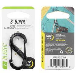 NITE Ize NI-SBP2-03-01 karabina S-Biner Gr. 2 76 mm x 50 mm x 25 mm 1 ks