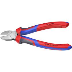 Knipex Seitenschneider 180mm poliert mit PVC-Handschutz Knipex 70 02 180 dílna boční štípací kleště s fazetou 180 mm