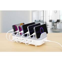 Manhattan 10-Port USB Power Delivery 120 W systém nabíjení a řízení stanice IPhone® 14, 14 pro, 14 pro Max, 13, 13 pro, 13 pro Max, 13 mini, se 2022, X, XS,