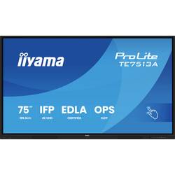 Iiyama ProLite displej Digital Signage Energetická třída (EEK2021): G (A - G) 189.3 cm 75 palec 3840 x 2160 Pixel 18/7