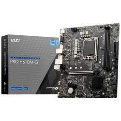 MSI PRO H610M-G Základní deska Socket (PC) Intel® 1700 Tvarový faktor Micro-ATX Čipová sada základní desky Intel® H610