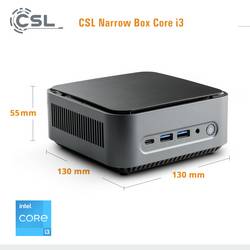CSL Computer mini PC (HTPC) Narrow Box Intel® Core™ i3 N305 3.8 GHz 32 GB RAM 1 TB SSD Intel UHD Graphics Win 11 Pro 92236