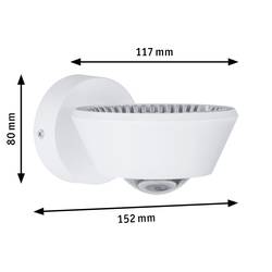 Paulmann Sabik 70946 LED koupelnové světlo na stěnu 9 W teplá bílá bílá (matná)
