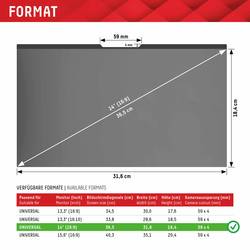 DISPLEX Privacy Safe fólie chránicí proti blikání obrazovky Notebook 35,6 cm (14) Formát obrazu: 16:9 01762 Universal