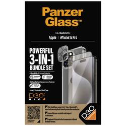 PanzerGlass 3-in-1-Pack ochranné sklo na displej smartphonu Apple iPhone 15 Pro 1 ks B1173+2810