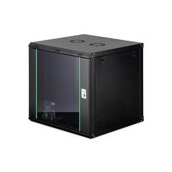 Digitus DN-19 12U-6/6-EC-SW 19 nástěnná rozváděcí skříň (š x v x h) 600 x 638 x 600 mm 12 U černá, černá (matná), černá (RAL 9005)