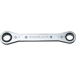 Stahlwille 41130910 25 9 X 10 RATSCHENRINGSCHLUESSEL sada oboustranných ráčnových klíčů Délka klíče (cm) (jen pro nadpis) 9 - 10 mm