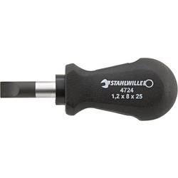 Stahlwille 4724 1 0,6X3,5X 25 VERGASERSCHRAUBENDREHER šroubovák pro šrouby Microstix Šířka čepele: 3.5 mm Délka dříku: 25 mm DIN ISO 2380-1