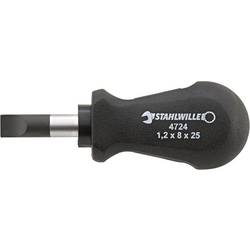 Stahlwille 4724 1 0,6X3,5X 25 VERGASERSCHRAUBENDREHER šroubovák pro šrouby Microstix Šířka čepele: 3.5 mm Délka dříku: 25 mm DIN ISO 2380-1