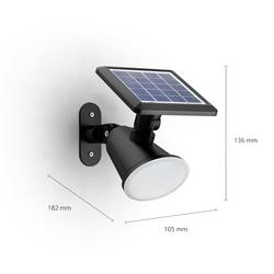 Philips LED Jivix 8720169265523 venkovní solární nástěnné osvětlení LED LED 1.4 W černá