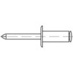 trhací nýt TOOLCRAFT 159926, (Ø x d) 3.2 mm x 8 mm, hliník, 500 ks