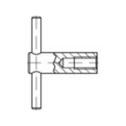 TOOLCRAFT 137860 křídlová matice M12 DIN 6305 ocel leštěný 1 ks