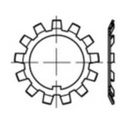 TOOLCRAFT 137824 pojistný plech vnitřní Ø: 110 mm vnější Ø: 154 mm DIN 5406 ocel 10 ks