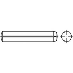 TOOLCRAFT TO-5437761 válcový rýhovaný kolík 12 mm ocel 25 ks
