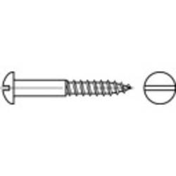 TOOLCRAFT TO-5446809 půlkulaté šrouby do dřeva 3.5 mm 20 mm příruba DIN 96 mosaz 200 ks
