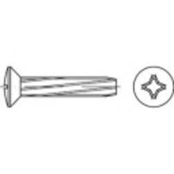 TOOLCRAFT 141822 šroub závitořezný M3 8 mm křížová drážka Philips DIN 7516 ocel galvanizováno zinkem 2000 ks