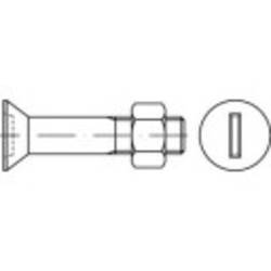 TOOLCRAFT 144301 zápustný šroub M12 55 mm příruba DIN 7969 ocel galvanizováno zinkem 100 ks