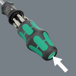 Wera Kraftform Kompakt 27 XL SHK 1 Sanitární šroubovák se zásobníkem bitů 300 mm