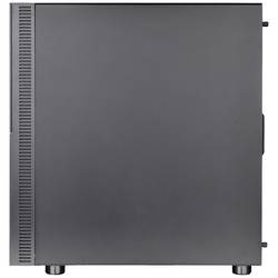 Thermaltake CA-1W1-00M1WN-01 midi tower PC skříň černá 3 předinstalované LED ventilátory, kompatibilní s LCS, boční okno, vhodné pro vodní chlazení DIY, vhodné