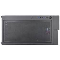 Thermaltake CA-1W1-00M1WN-01 midi tower PC skříň černá 3 předinstalované LED ventilátory, kompatibilní s LCS, boční okno, vhodné pro vodní chlazení DIY, vhodné