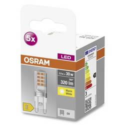 OSRAM HOMELIGHTING 4058075758063 LED Energetická třída (EEK2021) E (A - G) G9 speciální tvar 2.6 W = 30 W teplá bílá (Ø x v) 15 mm x 15 mm 5 ks