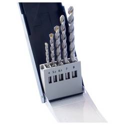 C.K T3111A ocel Sada vrták 4 mm, 5.5 mm, 6.5 mm, 7 mm, 8 mm SDS plus 5 ks