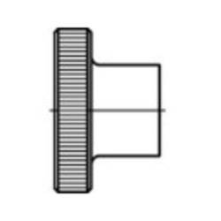 TOOLCRAFT 107567 rýhovaná matice M3 DIN 466 ocel 100 ks