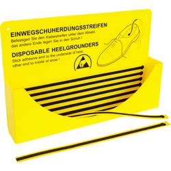 BJZ Nástěnný držák pro návleky na boty 1 ks žlutá/černá A-3829