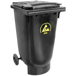 BJZ A-65189 ESD popelnice 120 l PE (d x š x v) 554 x 480 x 959.50 mm černá 1 ks