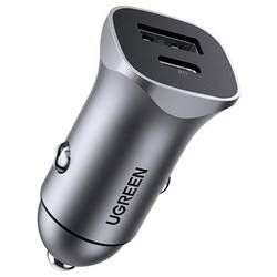 UGREEN 30780 Dobíjecí stanice pro automobily, USB-C® zásuvka, USB-A zásuvka, 18 W, Dodávka energie, černá