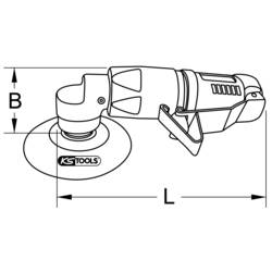 1/4 mini pneumatická lešticí sada, 5 ks KS Tools 515.5120