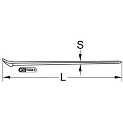 Tyč na břit 1250 mm KS Tools 963.9725