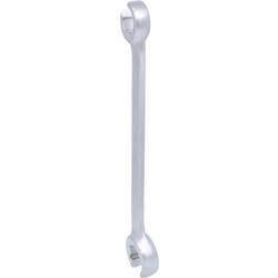 KS Tools 517.0266 Otevřený oboustranný očkový klíč, zahnutý, 19 x 22 mm