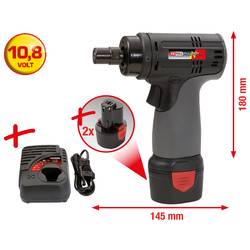 KS Tools 515.3546, 515.3546 aku brusky, 10.8 V, 2.0 Ah, Li-Ion, vč. 2x aku, vč. nabíječky, akumulátor, kufřík