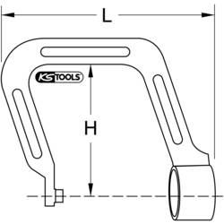 KS Tools 515.1313 Velký obroučky, pro montáž na FASTDRILILILAN