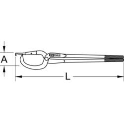 KS Tools 450.0320 Kleště na brzdové pružiny NFZ, 500 mm