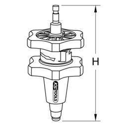 KS Tools 455.0141 Chladicí systémový adaptér, Ø 17-37 mm