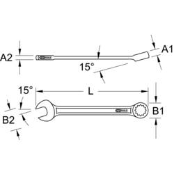 KS Tools 518.0617 518.0617 očkoplochý klíč Délka klíče (cm) (jen pro nadpis) 17 mm