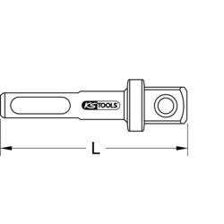 KS Tools 514.1132 514.1132 adaptér zástrčného klíče Pohon (šroubovák) 3/8 60 mm 1 ks