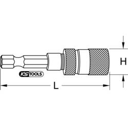 KS Tools 514.1109 rychloupínací držák bitů 63 mm 1/4 (6,3 mm)