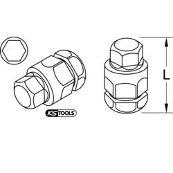 KS Tools 503.8131 5038131 bit inbus Pohon (šroubovák): 1/4 (6,3 mm) Typ zakončení: šestiúhelník 4 mm 15 mm