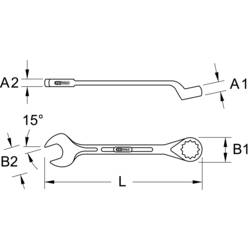 KS Tools 517.2637 517.2637 očkoplochý klíč