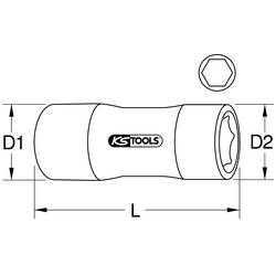 KS Tools 1171412 117.1412 Nástrčný klíč 12 mm