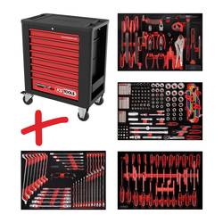 KS Tools 815.4241 dílenský vozík Barva: černá, červená