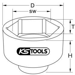 KS Tools 4602655 460.2655 klíč na nápravovou matici