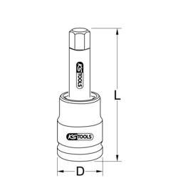 KS Tools 4500496 450.0496 inbus Nástrčný klíč 30.0 mm 1 30 1