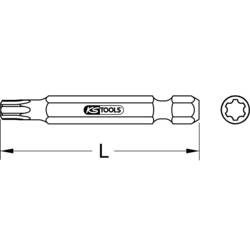 KS Tools 911.8344 911.8344 bit Torx IP 10 nástrojová ocel C 6.3 1 ks