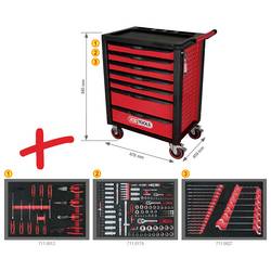 KS Tools 826.7215 dílenský vozík ocelový plech Barva: černá, červená