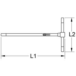 KS Tools 158.5148 inbusový šroubovák, velikost 14 mm 170.0 mm