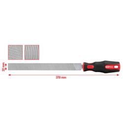 KS Tools 1570123 Pilník Délka 370 mm 1 ks